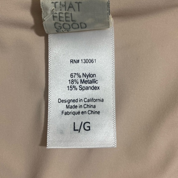 L*SPACE Women's CAMACHO BOTTOM CLASSIC w Metallic Glitters Bikini Bottom Size L - Picture 4 of 5